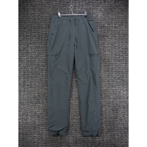 Eddie Bauer Pants Womens 6 Tall Gray Flannel Lined Tech Cargo Joggers Outdoors - Picture 1 of 13